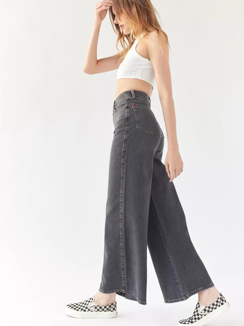 Urban Outfitters A-wide Gray-Black Jeans - Classic Denim